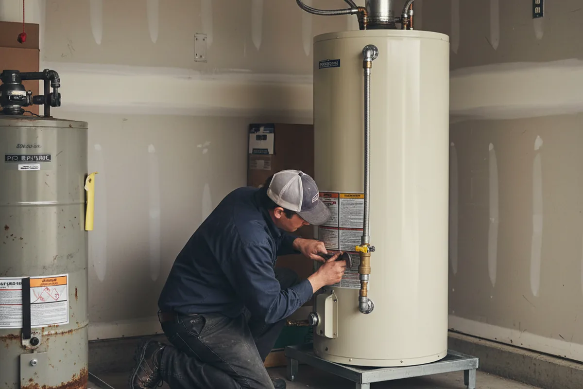 Water heater and shutoff valve replacement in Haverhill